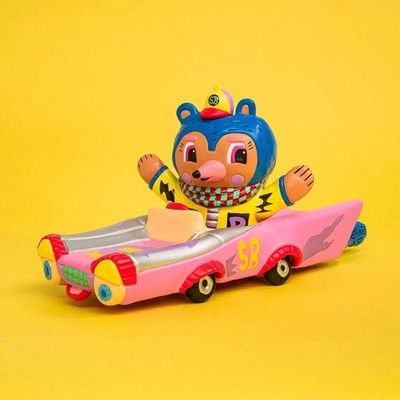 Ken Elephant Sunday Bear Pink Car Soft Vinyl Figure