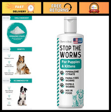 Dewormer for Dogs  Cats - 12 oz Liquid for Roundworms - Puppy  Kitten Safe