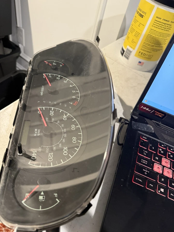 Speedometer Cluster MPH US Market Gls Fits 01-03 ELANTRA  MILES 75,966 - Image 4 of 4