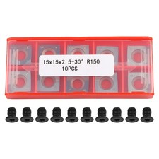 15x15mm Carbide Blade with 4 Indexable Edges for Woodworking Applications