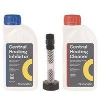 Flomasta Central Heating Inhibitor, Cleaner & Filling Kit 1Ltr 3Pcs - Kingfisher