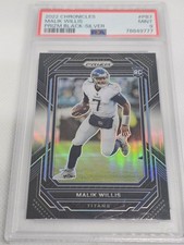 Malik Willis Prizm Black SILVER 2022 Panini Chronicles #PB-7 Rookie Card RC