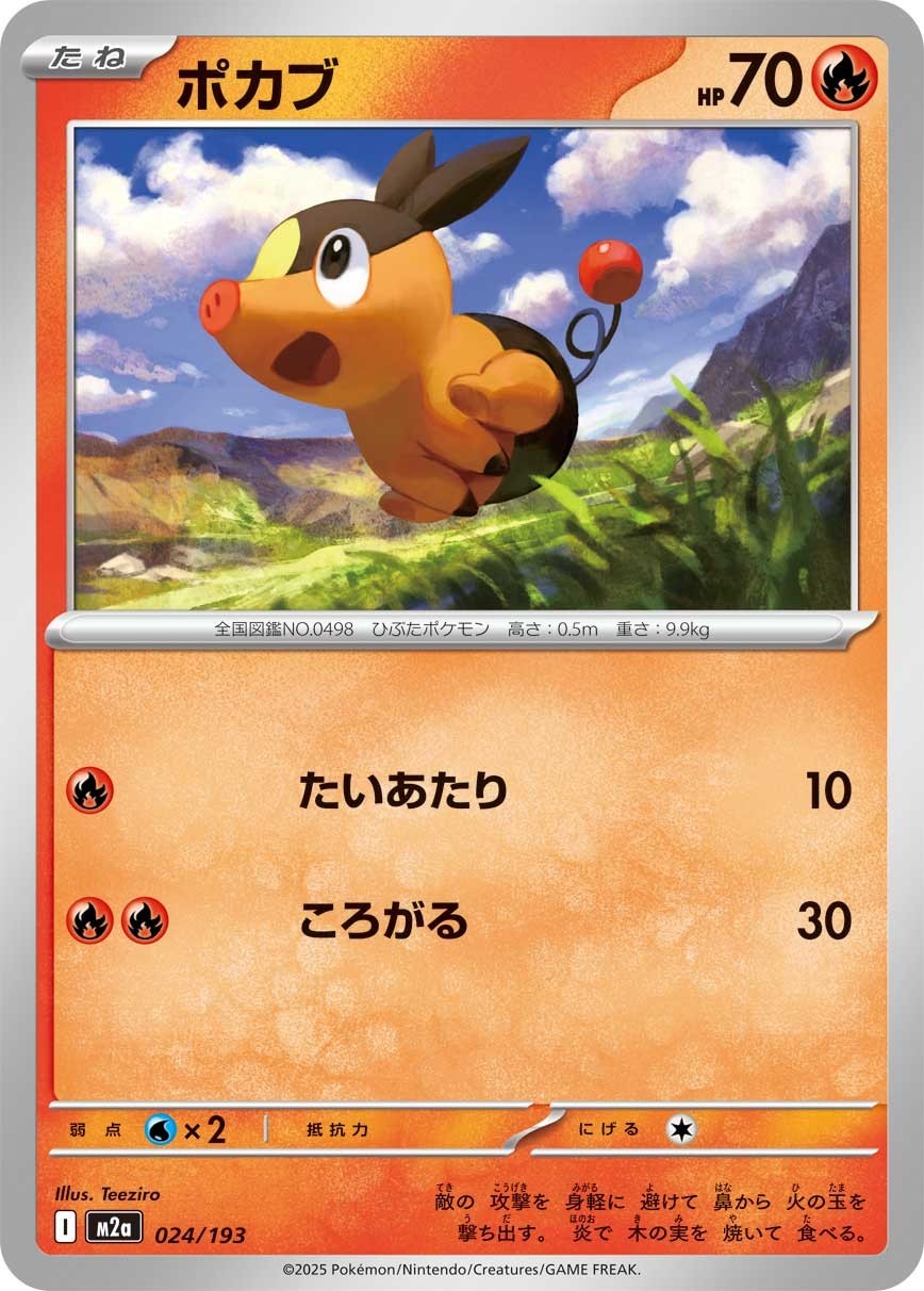 Tepig 024/193 M2a MEGA Dream ex Pokemon Card Japanese MEGA NM