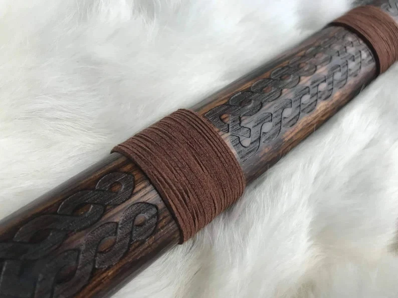 Martillo grande Viking Wolf Berserker grabado a mano quemado y tallado Foto 4 de 4