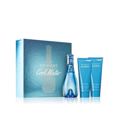 Cool Water Woman Set EdT 100ml + Duschgel 75ml + Körperlotion 75ml
