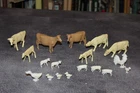 New ListingVintage Farm Animal Figures From Marx 1950's Roy Rogers Double R Bar Ranch,18 pc