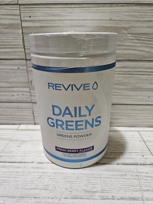 Revive Daily Greens Powder Fresh Berry Flavor 30 Servings 10.47 OZ 10/2026
