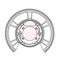 Apec Spritzschutz Bremsscheibe ABS Geschwindigkeitssensor ASG1177