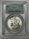 1887 P Morgan Silver Dollar PCGS MS-64