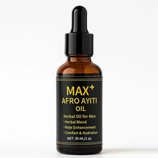 Max Afro Ayiti Oil African Natural Herbal Formula for Male Enhancement 1 fl oz
