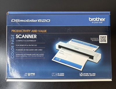 Brother DSmobile 620 Compact Mobile Color Scanner w/ Syntech USB C Adapter T&W