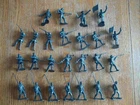 1990's MARX Recast full set of 25 turquoise Union Infantry