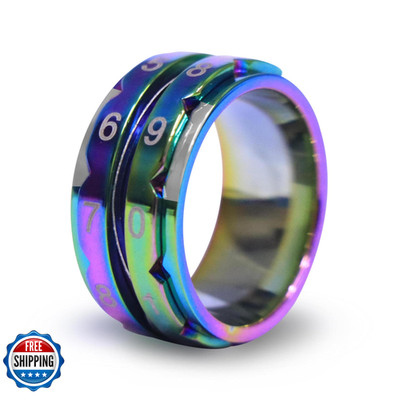 Knitpro Row Counter Ring- Rainbow Size 7 17.3Mm