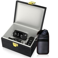 Faraday Box with Faraday Bags for Car Keys, Car Key Signal Blocking Box, Small