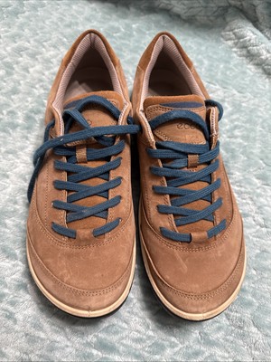 Ecco Boom Hydro max tan Suede Lace Up Shoe