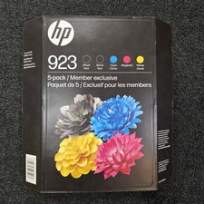 GENUINE HP 923 5-PACK 2 Black, C/M/Y Ink Cartridges 6C3Y8BN - EXP 02/2028