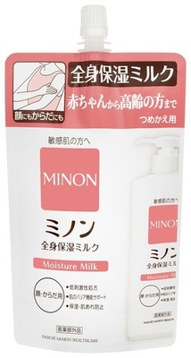 Minon Body Moisturizing Milk Refill, 320mL, for Sensitive Skin japan