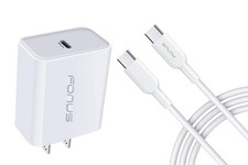 20W PD Home Charger Fast Type-C 6ft Long Cable Quick Power Adapter for Tablets