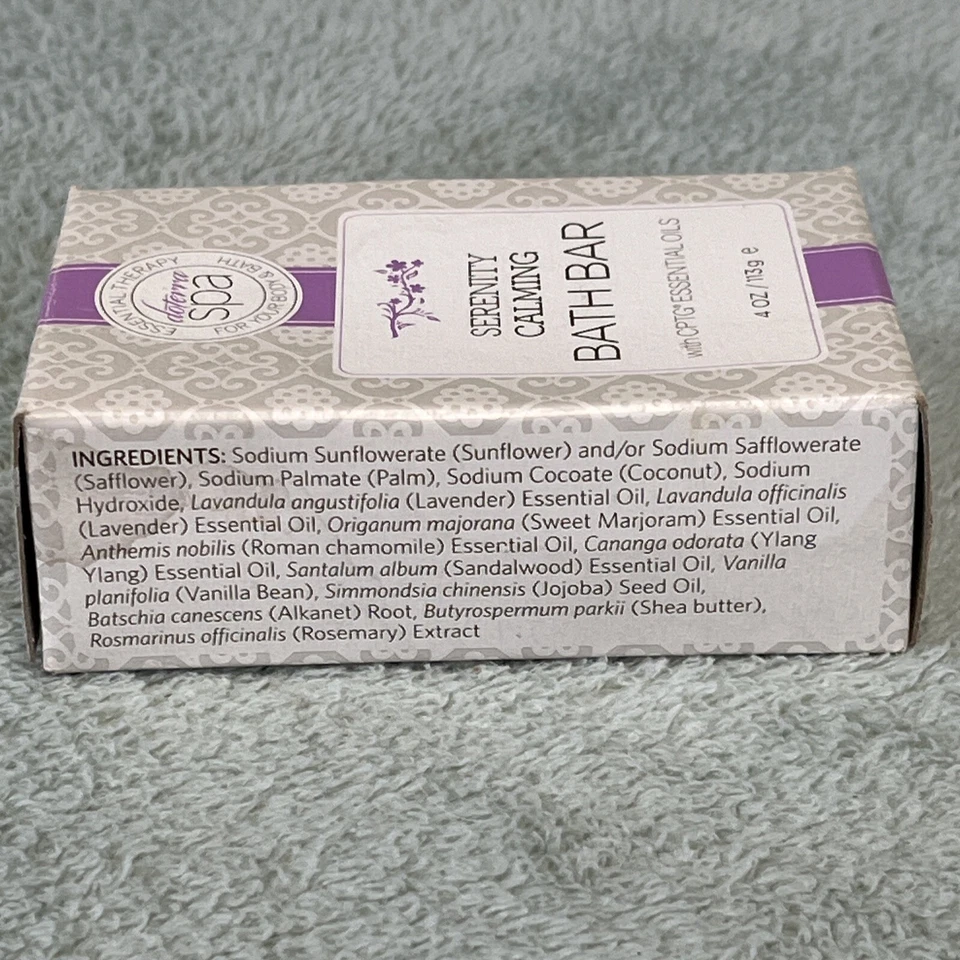 Barra de baño calmante doTERRA spa Serenity con aceites esenciales CPTG nueva sellada en caja Foto 3 de 4