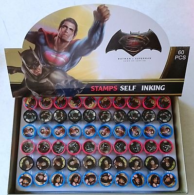 Batman V Superman Self Inking Stamper Pencil Topper Child Party Favor Bag Filler