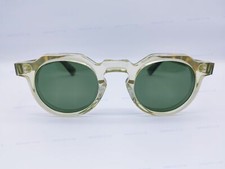 LESCA Lunetier Color 48 Eyeglasses Frame 47-25-145Green Lenses CROWN PANTO