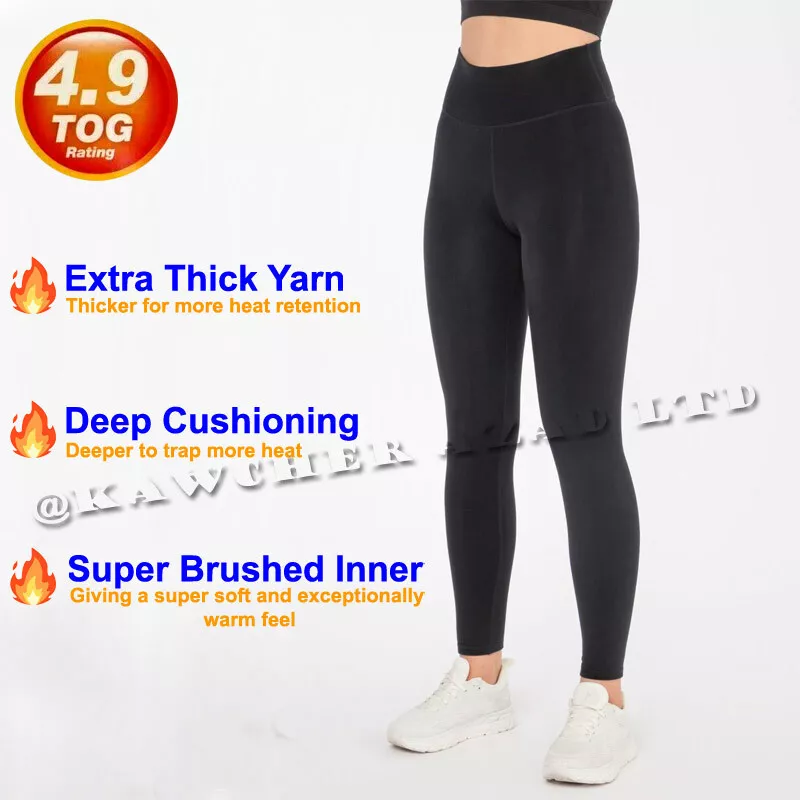 Fleece Leggings Comfortable Warm Leggings For Women High Waisted Winter Yoga  Pants Tummy Control Soft Thermal Warm For Hiking Workout suitable 