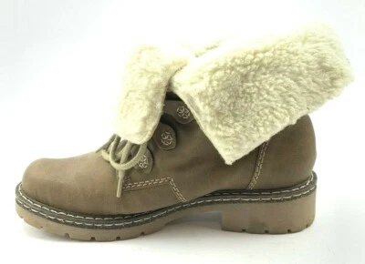 RIEKER DAMEN STIEFEL STIEFELETTEN BOOTS Gr: 37 UK: 4 BRAUN - Bild 1 von 4