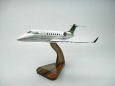 Bombardier Challenger 605 Business Jet Airplane Wood Model Regular Free Shipping