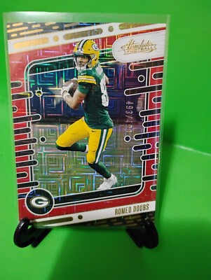 E7 2024 PANINI ABSOLUTE FOOTBALL ROMEO DOUBS BLACK DIAMOND GALAXY CARD--#d/499