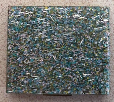 Vintage Compact Acrylic With Glitter Powder SFCo Fifth Avenue