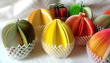 FRUIT SHAPED 3D NOTEPAD MEMOPAD SCHOOL OFFICE DESK TEAR-OFF DECORATIVE