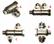 Tire Changer Machine 1/8" Thread Hollow Trachea Air Valve Metal Connector 8mm