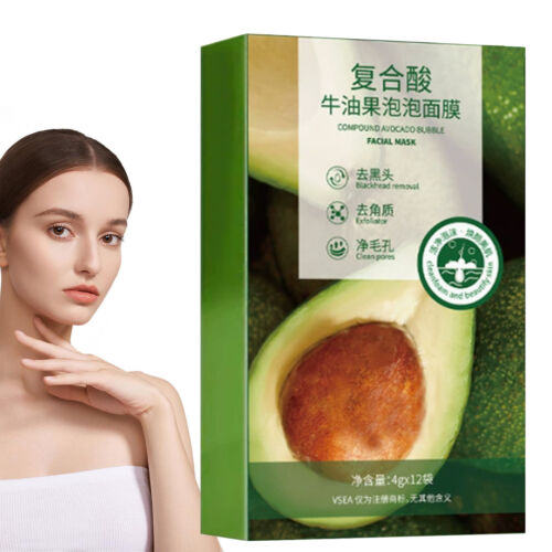 3x Avocado Clay Masque Mud Film for Deep Cleansing Natural Nourishing Hydration - Picture 5 of 12