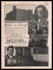 1928 Milwaukee Corrugating Company Chicago MILCO Plant Photos Vintage Print Ad