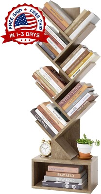 Estantería De 6 Niveles Con Forma De Árbol, Estantería Pequeña Con Armario De Al