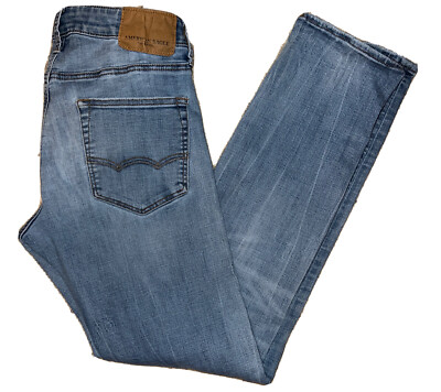 American Eagle Extreme Flex Slim Straight Denim Stretch Jeans - Main Image