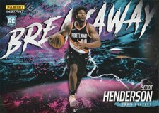 Scoot Henderson 2023-24 Panini Instant NBA Breakaway Rookie Card B3 RC Portland