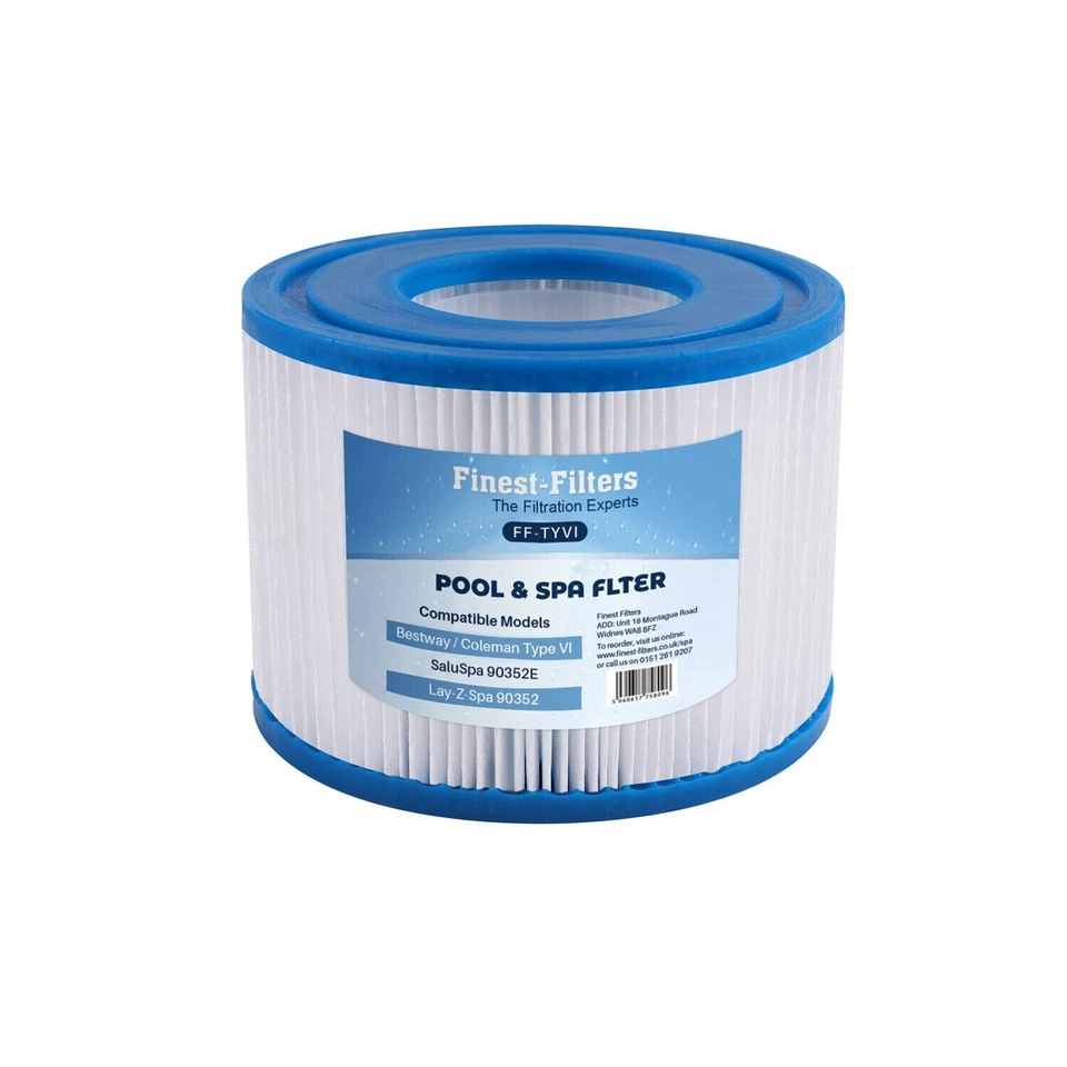 12 X Spa Hot Tub Filter Cartridge Compatible For Lay-Z-Spa Intex Type VI Bestway - Image 2 of 2