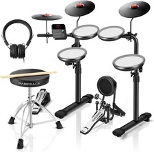 MK-0 PRO Electric Drum Set with Bass Drum Drum Throne Drum Sticks Drum Headphone