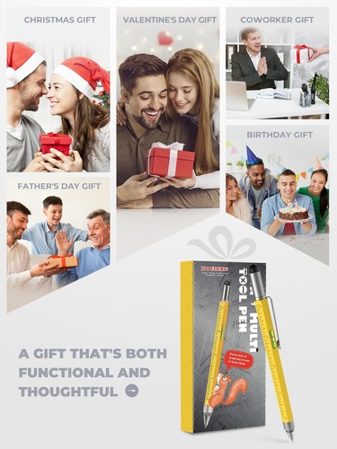 Gifts For Men Multitool Pen Dad Gifts For Fathers Day From Daughter Son Wife Un - Picture 2 of 7