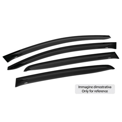 Airplus Luftabweiser Aufkleber Vorderseite + Heck für Clio III 5p 10/05>01/13