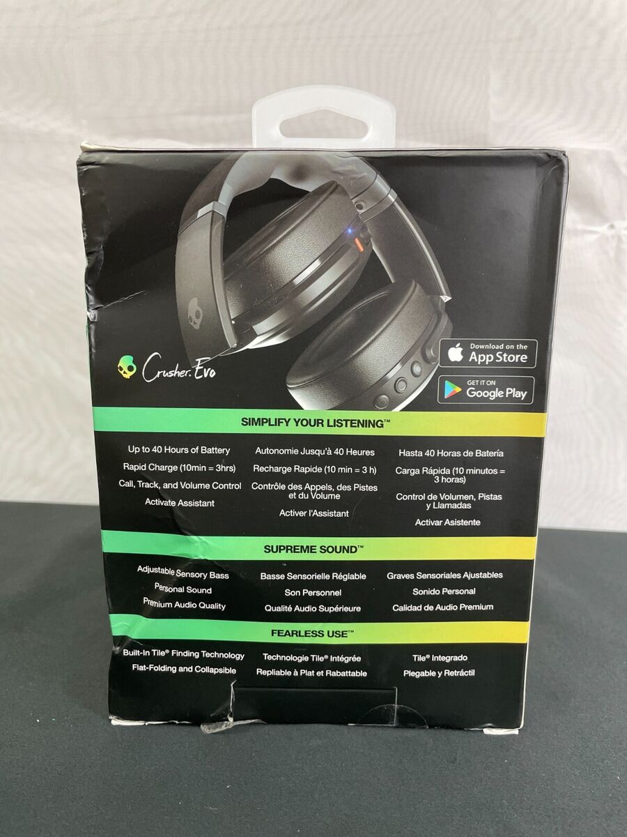 Skullcandy Crusher Evo Wireless Over-Ear Headset - True Skullcandy Crusher Evo Wireless Over-Ear Headset - True