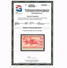 EXCEPTIONAL GENUINE SCOTT #894 MINT PRISTINE OG NH PSE CERT GRADED XF-SUPERB 95