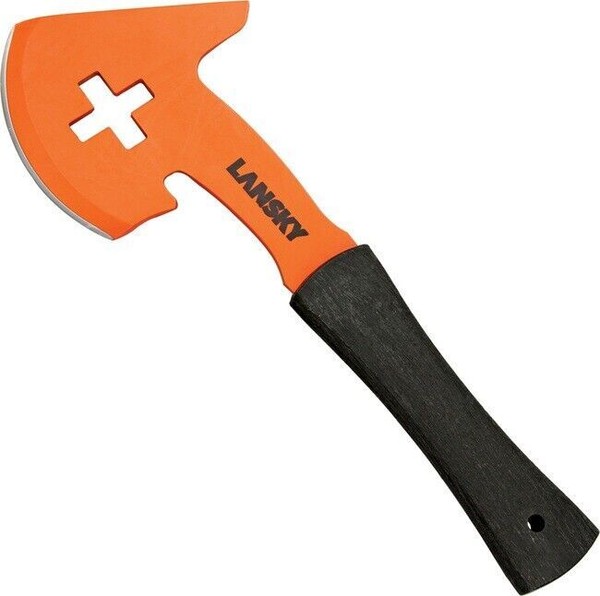 Lansky Carbon Steel Fire Fighter 's Battle Axe Orange ( AX911) for