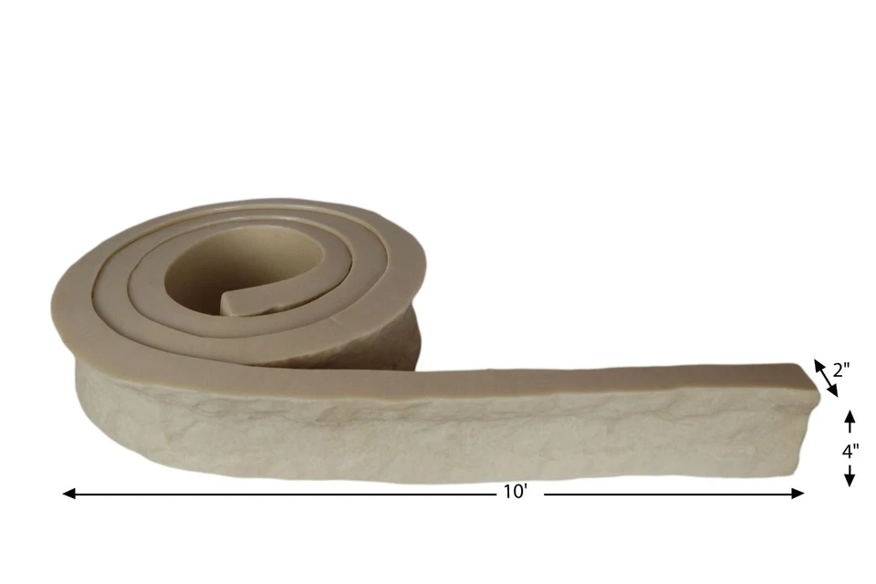 Stone Master Molds Chiseled Edge Concrete Countertop Edge Form Liner 10'x4"x1.75 - Image 2 of 4