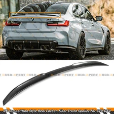 For 19-26 BMW G20 330i G80 M3 Oe Sleek Style Carbon Fiber Boot Lid Trunk Spoiler
