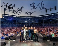 Def Leppard Autographed Signed 8x10 Photo Signed By All 5 Members reprint