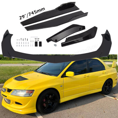 Front Bumper Lip Spoiler Side Skirts Rear Lip For Mitsubishi Lancer Evo 7/8/9