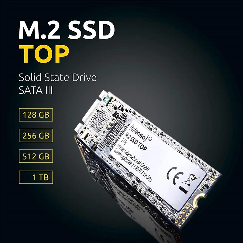 Intenso Top Performance M.2 SATA 3 SSD Internal Hard Disk 128GB