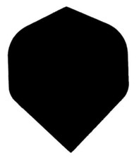 BLACK Standard Dart Flights 8 sets 24 flights - 75 Micron w/tracking